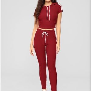 Fashion Nova Red tennis court set